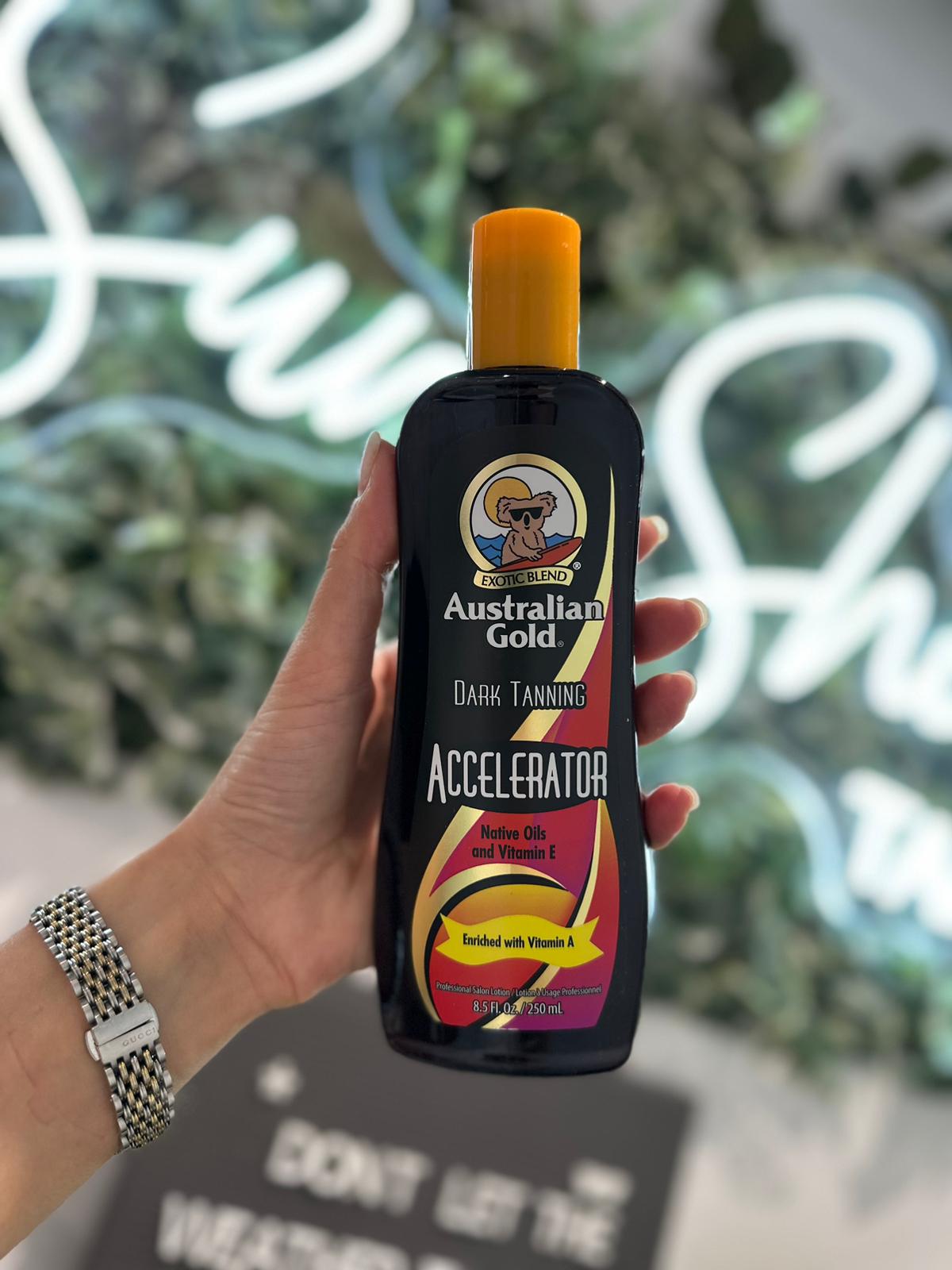 Australian Gold Accelerator – Sun Shower Tanning